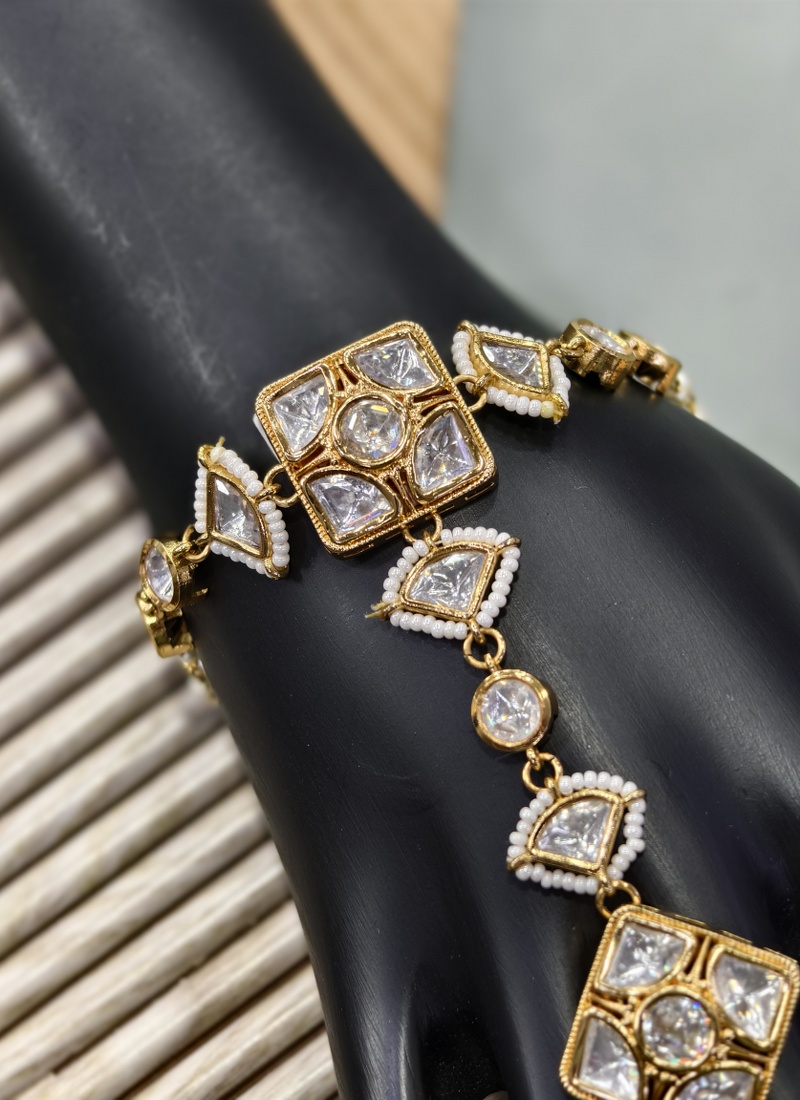 Timeless Brass Ring With Kundan Diamond