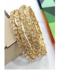 Designer Bangles With AD Stone Embellishments