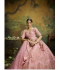 Coral Pure Silk Embroidery Bridal Lehenga Choli Coral Pure Silk Embroidery Bridal Lehenga Choli