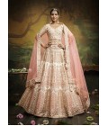 Off White Pure Silk Embroidery Bridal Lehenga Choli Off White Pure Silk Embroidery Bridal Lehenga Choli