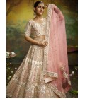 Off White Pure Silk Embroidery Bridal Lehenga Choli Off White Pure Silk Embroidery Bridal Lehenga Choli