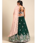 Green Georgette Sequins Wedding Lehenga Choli Green Georgette Sequins Wedding Lehenga Choli