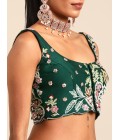 Green Georgette Sequins Wedding Lehenga Choli Green Georgette Sequins Wedding Lehenga Choli