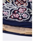 Navy Blue Georgette Sequin Wedding Lehenga Choli