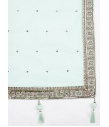 Sea Green Georgette Sequins Wedding Lehenga Choli