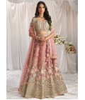 Sea Green Shaded Bridel Net Gotapatti Embroidery Lehenga Choli