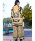 Multi Color Satin Printed Casual Co-Ord Set
