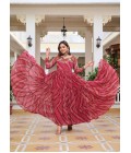 Red Gamthi Work Navratri Gown Red Gamthi Work Navratri Gown