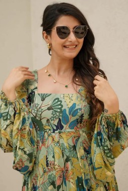 Pista Chinon Digital Print Anarkali Fully Flared Gown