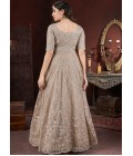 Chiku Net Mirror Work Designer Gown