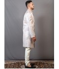 Multi Color Jacquard Wedding Indo-Western For Men