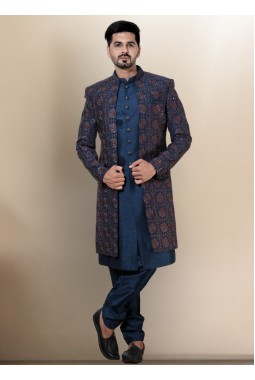 Rama Soft Silk Mens Wedding Indo Western