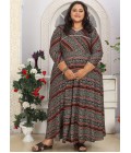 Bandhani Print Rayon Casual Wear Plus Size Long Kurti