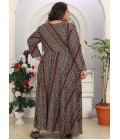 Bandhani Print Rayon Casual Wear Plus Size Long Kurti