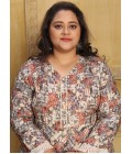 Multi Color Rayon Printed Casual Wear Plus Size Long Kurti