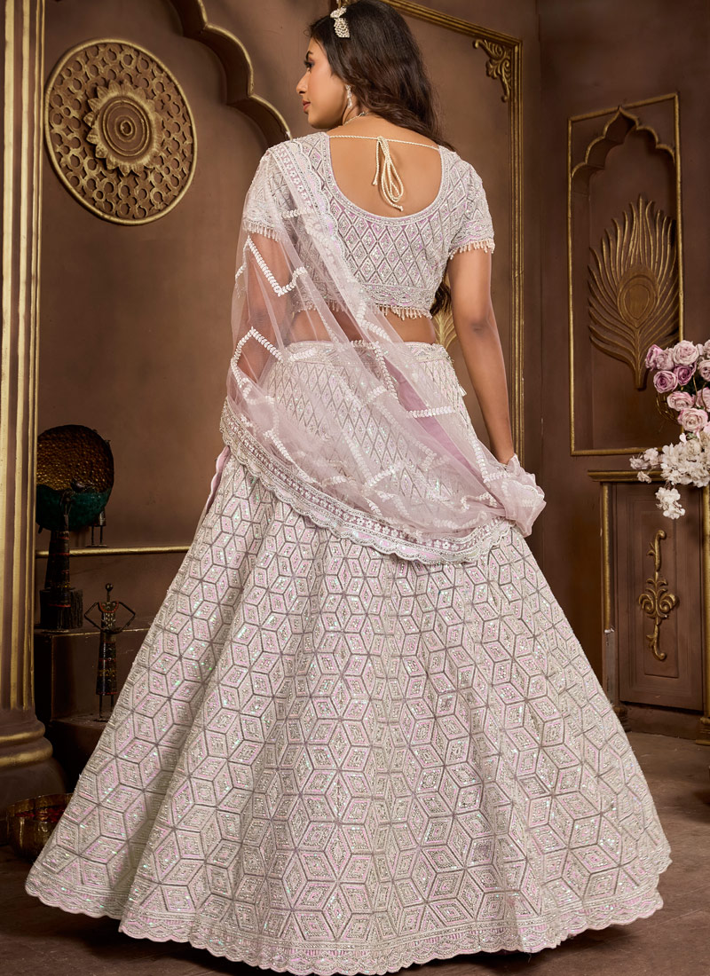 Purple Net Zarkan Wedding Lehenga Choli