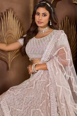 Purple Net Zarkan Wedding Lehenga Choli