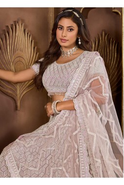 Purple Net Zarkan Wedding Lehenga Choli