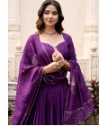 Purple Chanderi Zari Weaving Festival Wear Lehenga Choli Purple Chanderi Zari Weaving Festival Wear Lehenga Choli