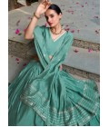 Sea Green Chanderi Zari Weaving Festival Wear Lehenga Choli Sea Green Chanderi Zari Weaving Festival Wear Lehenga Choli