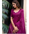 Wine Chanderi Zari Weaving Festival Wear Lehenga Choli Wine Chanderi Zari Weaving Festival Wear Lehenga Choli