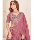 Brown Georgette Sequins Embroidered Wedding Lehenga Choli Brown Georgette Sequins Embroidered Wedding Lehenga Choli
