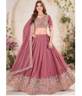 Brown Georgette Sequins Embroidered Wedding Lehenga Choli Brown Georgette Sequins Embroidered Wedding Lehenga Choli