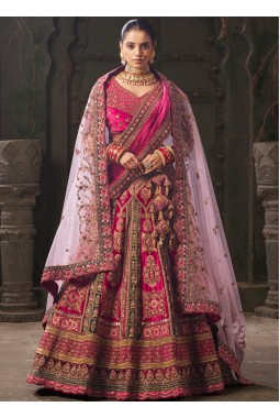Rani And Rama Velvet Zarkan Codding Bridal Lehenga Choli