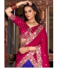 Lavender Silk Sequins Thread Embroidered Wedding Lehenga Choli