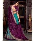 Teal Silk Sequins Thread Embroidered Wedding Lehenga Choli Teal Silk Sequins Thread Embroidered Wedding Lehenga Choli