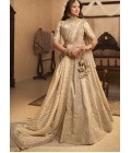 Beige Banarasi Silk Khatli Weaving Designer Wedding Lehenga Choli