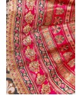 Multi Color Banarasi Silk Sequins Embroidered Wedding Lehenga Choli