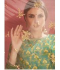 Cream Banglori Silk Sequins Wedding Lehenga Choli