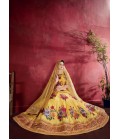 Yellow Banglori Silk Sequins Wedding lehenga Choli