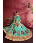 Green Banglori Silk Zari Embroidery Wedding Lehenga Choli