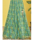 Green Organza Zari Sequins Wedding Lehenga Choli