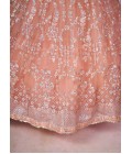 Pink Soft Net Sequins Wedding Lehenga Choli