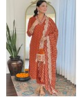 Orange Silk Embroidered Wedding Salwar Kameez Orange Silk Embroidered Wedding Salwar Kameez