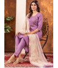 Lavender Silk Thread Work Festive Gathering Wear Salwar Kameez Lavender Silk Thread Work Festive Gathering Wear Salwar Kameez