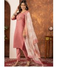 Peach Silk Thread Work Festive Gathering Wear Salwar Kameez Peach Silk Thread Work Festive Gathering Wear Salwar Kameez