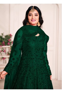 Dark Blue Sequins Embroidered Wedding Salwar Kameez