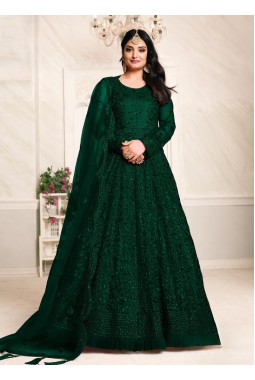 Dark Blue Sequins Embroidered Wedding Salwar Kameez