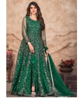 Green Net Sequins Embroidered Wedding Salwar Kameez