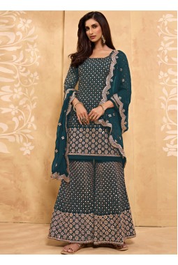 Rama Faux Georgette Foil Papers Work Salwar Kameez