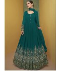 Rama Faux Georgette Embroidered Gown Style Salwar Kameez