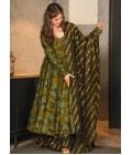 Deep Green Pure Maslin Digital Printed Salwar Kameez