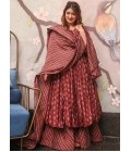 Maroon Pure Maslin Digital Printed Salwar Kameez