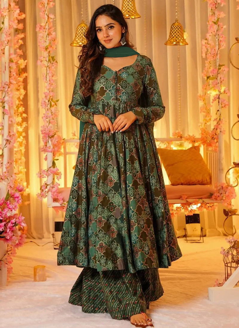 Rama Pure Muslin Heavy Digital Print Casual Wear Anarkali Salwar Kameez