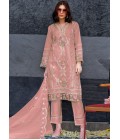 Peach Organza Diamond Work Casual Wear Salwar Kameez Peach Organza Diamond Work Casual Wear Salwar Kameez