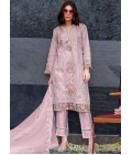 Pink Organza Diamond Work Casual Wear Salwar Kameez